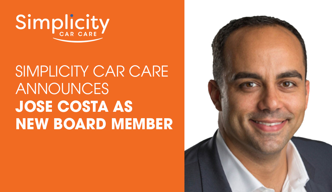Simplicity Car Care Announces Jose Costa As New Board Member